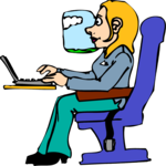 Airline Passenger 02 Clip Art