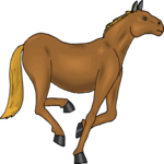 Horse Galloping 4 Clip Art