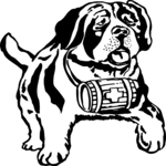 St Bernard 2 Clip Art