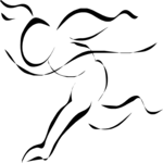 T & F - Runner Sketch Clip Art