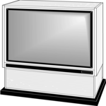 Television - Big Screen 1 Clip Art