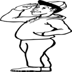 Man Saluting Clip Art