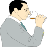 Drinking Wine Clip Art