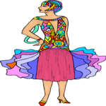 Flapper 1 Clip Art