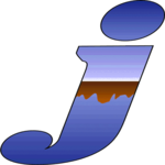 Horizon Italic J 2 Clip Art