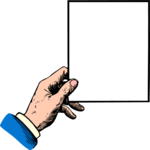 People, Hand Holding Sign