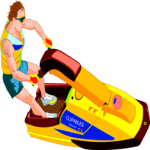 Jet Skiing 10 Clip Art