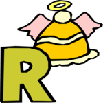 Angel R Clip Art