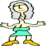 Mutant Female 16 Clip Art