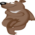 Bear Dancing 2 Clip Art