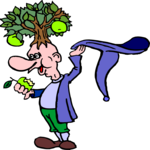 Man with Tree Head Clip Art