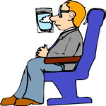 Airline Passenger 04 Clip Art