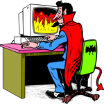 Computer Devil Clip Art