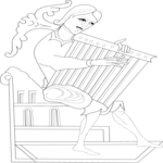 Historical Musician 06 Clip Art