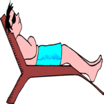 Sunbathing 38 Clip Art