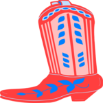 Cowboy Boot 07 Clip Art