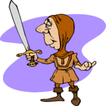 Soldier with Sword 6 Clip Art