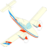 Prop Plane 04 Clip Art
