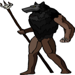 Lycanthrope with Trident