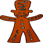 Ginger Bread Boy 05 Clip Art