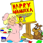 Happy Hanukkah Painting