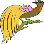 Bird of Paradise 1 Clip Art