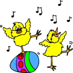 Birds Dancing Clip Art