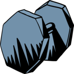 Weights - Dumbbell 2 Clip Art