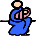 Mother & Baby 1 Clip Art