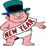 Baby New Year 07 Clip Art