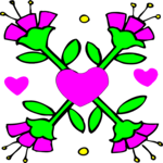 Heart & Flower Design 5