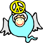 Holding Peace Symbol 1 Clip Art