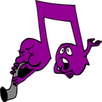 Musical Note - Cartoon 2 Clip Art