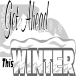 Get Ahead This Winter Clip Art