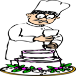 Chef Making Cake