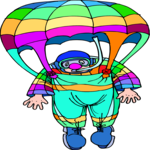 Clown on Parachute