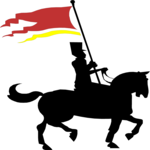 Soldier on Horseback Clip Art