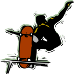 Skateboarding 11 Clip Art