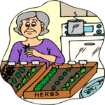 Planting Herbs Clip Art