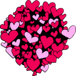 Heart Cluster Clip Art