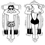 Couple on Pool Floats