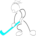 Field Hockey 09 Clip Art