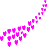 Cascade of Hearts Clip Art