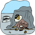 Eskimo Hunting Clip Art