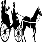 Horse & Buggy Clip Art