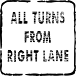 All Turns - Right Lane