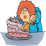 Eating Cake 6 Clip Art