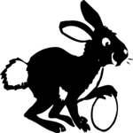 Bunny with Egg 08 Clip Art