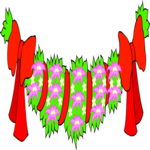 Flower Border 061 Clip Art