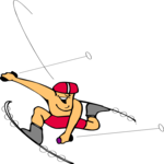 Roller Skiing 1 Clip Art